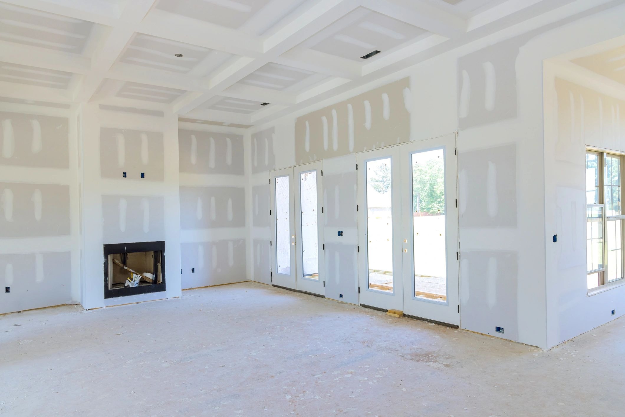 Unfinished interior renovation