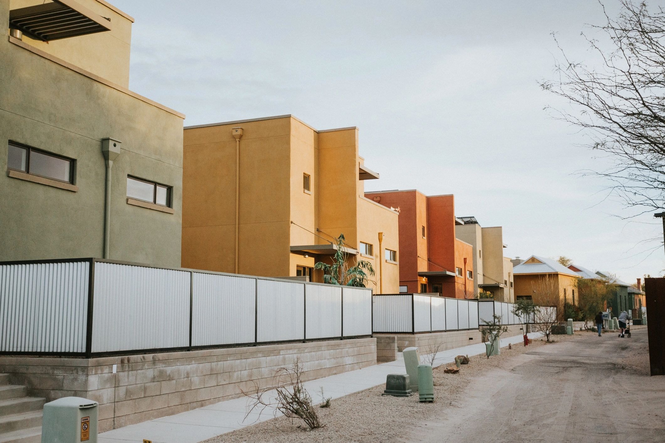 Modern residential townhouses